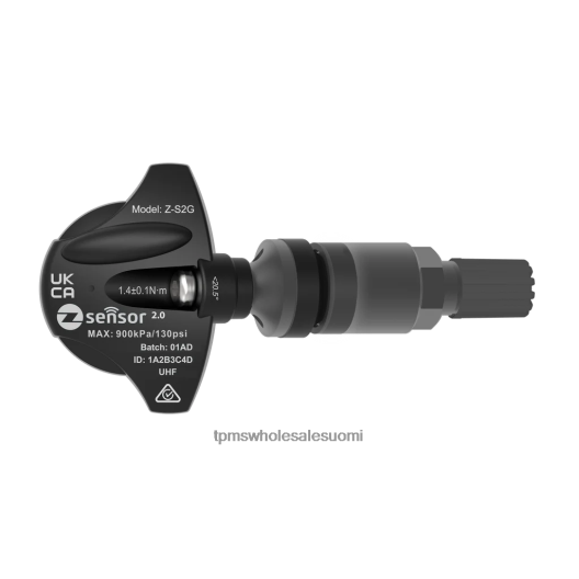 mazda oe vaihto tpms anturi - oe p/n bbm237140b, gn3a37140b taajuus 315mhz TNNR1010 TPMS anturin vaihto metallinen venttiilivarsi - tummanharmaa